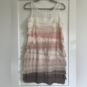 Loft Ombré Ruffle Mini Dress